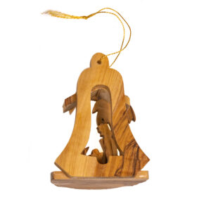 Ornament Nativity, My Bethlehem Crafts, Handcarved Olivewood from the Holy Land