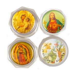 Rosary with Picture Case, My Bethlehem Crafts, Handcarved Olivewood from the Holy Land