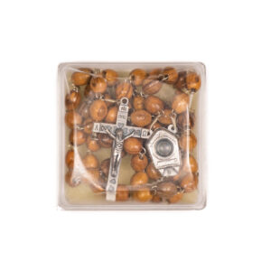 Rosary with Holy Water and Certificate, My Bethlehem Crafts, Handcarved Olivewood from the Holy Land