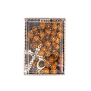 Rosary with Holy Water and Certificate, My Bethlehem Crafts, Handcarved Olivewood from the Holy Land