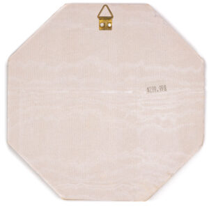 Mother of Pearl Octagon Plaque, My Bethlehem Crafts, Handcarved Olivewood from the Holy Land