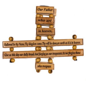 The Lord's Prayer, My Bethlehem Crafts, Handcarved Olivewood from the Holy Land